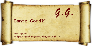 Gantz Godó névjegykártya